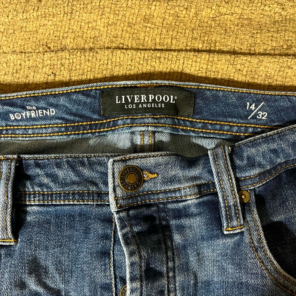 Liverpool Women’s The Boyfriend Blue Denim Jeans Size 14